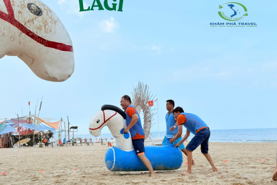 Tour du lịch Lagi 3 ngày 2 đêm: Nghỉ resort bãi biển riêng, team building quẩy hết mình cùng Khám Phá Travel 🌊😎