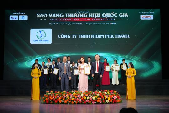 Công Ty TNHH Khám Phá Travel Vinh Dự Nhận Huy Chương Vàng “Sản Phẩm – Dịch Vụ Uy Tín Chất Lượng Quốc Gia 2025"